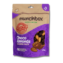 Load image into Gallery viewer, premium pack of 150g choco almond sharing pack by Munchbox
