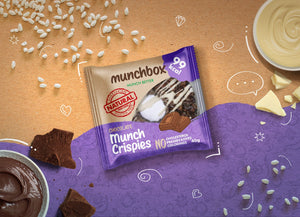 premium chocolate munch crispies by Munchbox