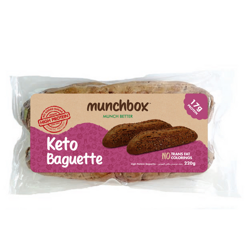 Premium nutritious keto baguette by Munchbox UAE
