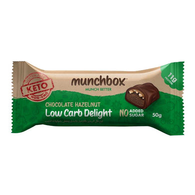 Premium Keto Chocolate Hazelnut Bar By Munchbox UAE