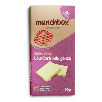 A Bar Of White Chocolate Low Carb Indulgence By Munchbox UAE