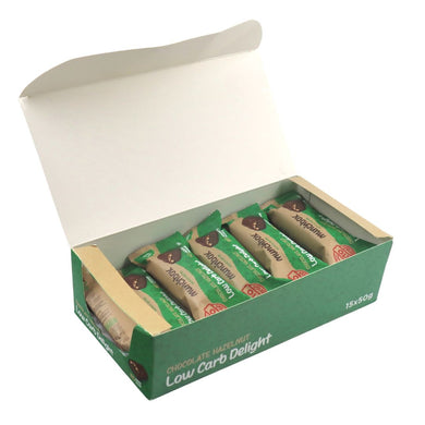 a box of premium keto chocolate hazelnut bar by Munchbox UAE