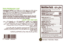 Load image into Gallery viewer, nutritional facts for Premium nutritious keto multigrain loaf by Munchbox UAE
