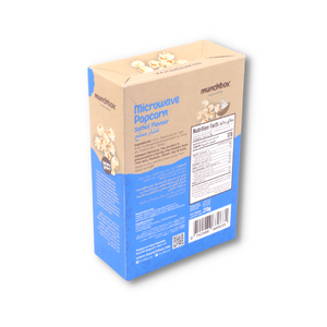 Premium salted microwave popcorn by Munchbox UAE.