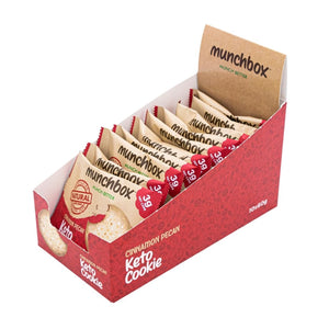 premium keto cinnamon pecan cookies by Munchbox 