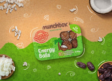 Load image into Gallery viewer, A pack of 10 coconut energy balls by Munchbox
