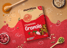 Load image into Gallery viewer, premium granola strawberry by Munchbox
