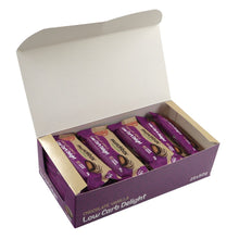 Load image into Gallery viewer, a box of premium keto chocolate vanilla bar by Munchbox UAE
