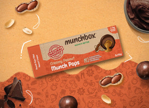 Creamy peanut MunchPops by Munchbox UAE.