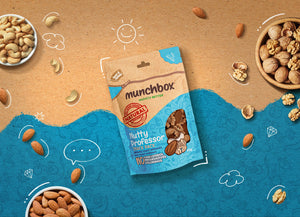 premium pack of 45g roasted nuts by Munchbox