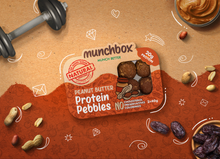 Load image into Gallery viewer, A pack of 10 peanut butter protein pebbles by Munchbox
